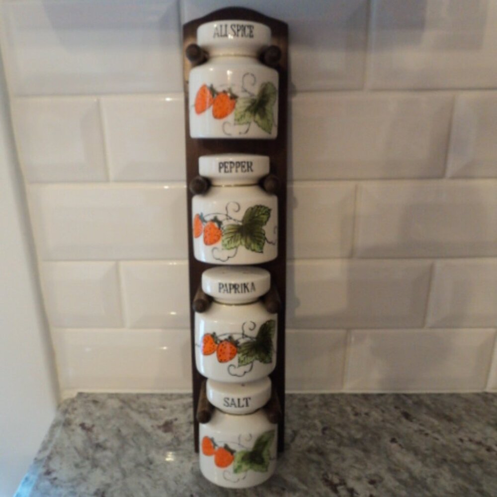 vintage spice jar set~ Japan